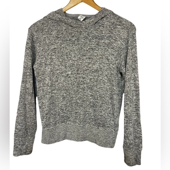 Athleta Girl gray knit pull over hoodies. Soft and cozy. So so cute. - Picture 3 of 3